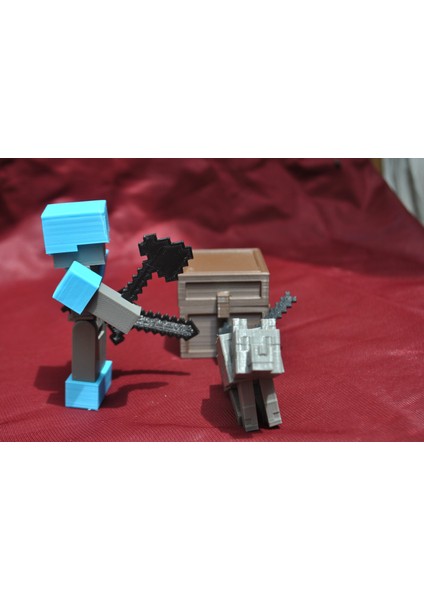 Minecraft Steve (Sadece Plastik Aparattır!!!) 3D