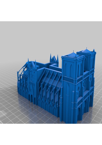 Notre Dame De Paris Gizli Kutu (Sadece Plastik Aparattır!!!) 3D