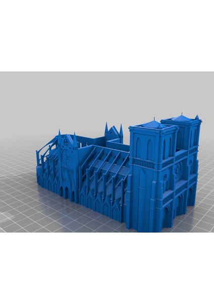 Notre Dame De Paris Gizli Kutu (Sadece Plastik Aparattır!!!) 3D indirimleri