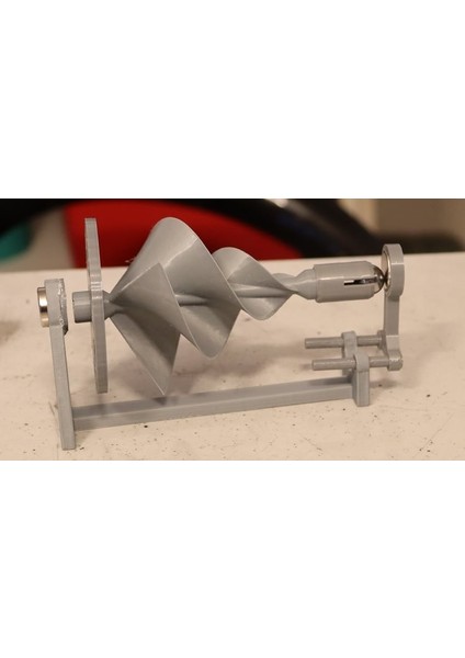 Manyetik Yataklarla Arşimet Rüzgar Türbini (Sadece Plastik Aparattır!!!) 3D