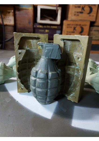Mkıı Ananas Bombası Kalıbı (Sadece Plastik Aparattır!!!) 3D
