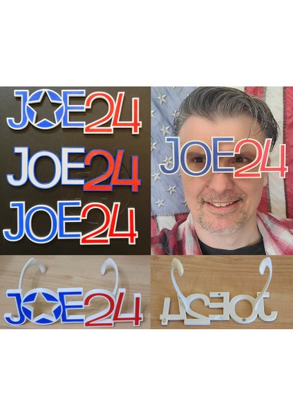 JOE24 Joe Biden Destekçi Gözlükleri ve Buzdolabı Mıknatıs (Sadece Plastik Aparattır!!!) 3D fiyatları