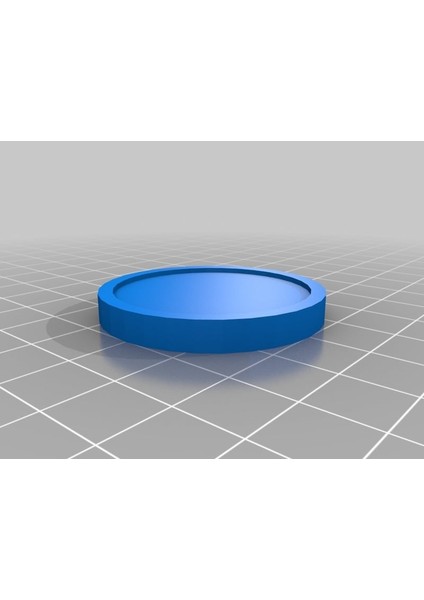 Düz Dipli Jeton (Sadece Plastik Aparattır!!!) 3D