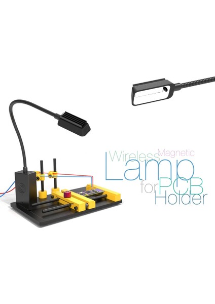 Pcb Tutucu Için Kablosuz Manyetik Lamba (Sadece Plastik Aparattır!!!) 3D