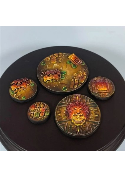 Aztek Kalıntılar 32MM Taban (Sadece Plastik Aparattır!!!) 3D