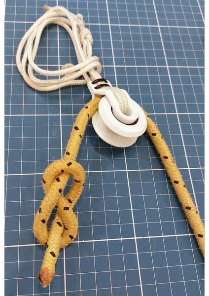 Çift Bilyalı Rulmanlı Kirpik Blok / Kasnak Bloğu (Piyasada 6 mm Plastik Cilalı Toplar Mevcuttur) (Sadece Plastik Aparattır!!!) 3D