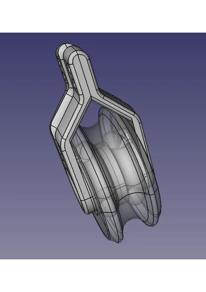 Çift Bilyalı Rulmanlı Kirpik Blok / Kasnak Bloğu (Piyasada 6 mm Plastik Cilalı Toplar Mevcuttur) (Sadece Plastik Aparattır!!!) 3D fırsatları