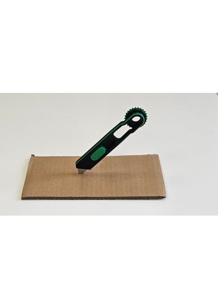 Karton Çok Amaçlı Alet - Delikli Çark ve Maket Bıçağı (Sadece Plastik Aparattır!!!) 3D