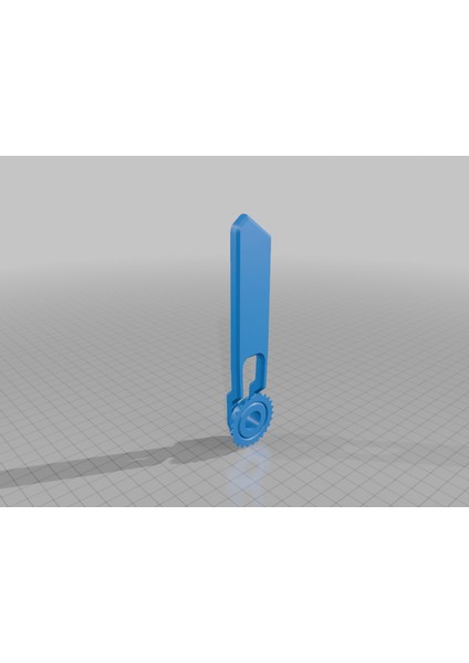 Karton Çok Amaçlı Alet - Delikli Çark ve Maket Bıçağı (Sadece Plastik Aparattır!!!) 3D modelleri