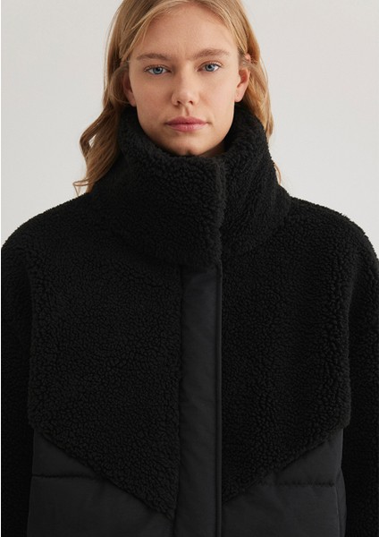 Siyah Sherpa Ceket 1110476-900