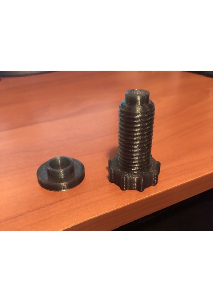 Masa Montajlı Kulaklık Tutucu Remiksli Vidalar (Sadece Plastik Aparattır!!!) 3D