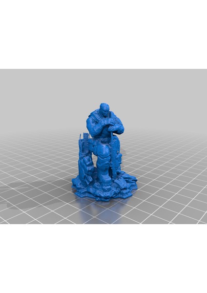 Gears Of Wars Marcus Fenix Heykel Remiks (Sadece Plastik Aparattır!!!) 3D modelleri