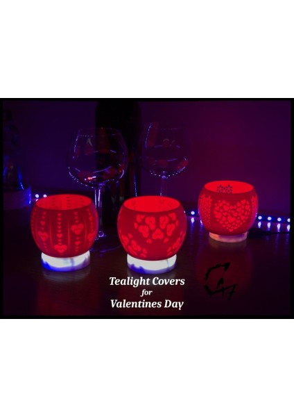 Sevgililer Günü / Kadınlar / Anneler Günü Için Tealight Kapakları (Sadece Plastik Aparattır!!!) 3D
