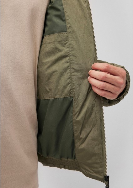 Kapüşonlu Yeşil Kapitone Ceket 0110380-71559