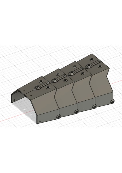 Segmentli Üst Kol Zırhı (Rerebrace) (Sadece Plastik Aparattır!!!) 3D