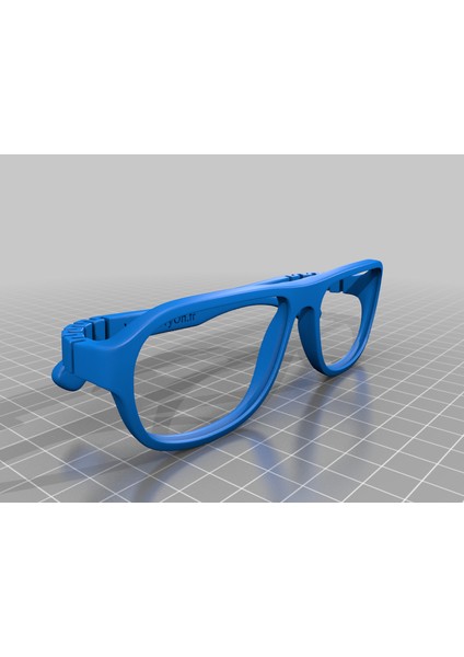 Lunettes Vto | Virtualtry.fr 3D Baskılı Gözlük: Steve (Sadece Plastik Aparattır!!!) 3D modelleri