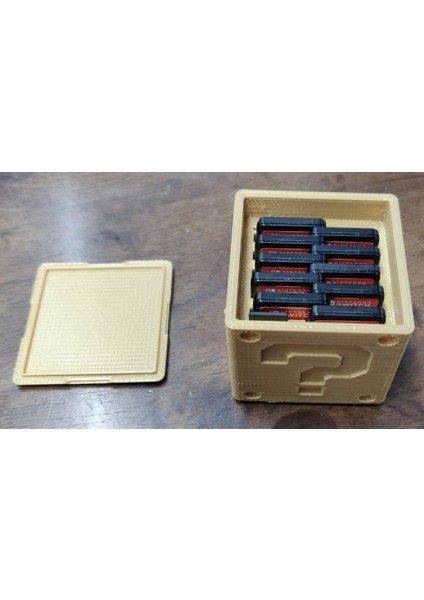 Soru Bloğu Anahtar Kartuş Kılıfı (11 Kartuş + 2 Microsd Kart) (Sadece Plastik Aparattır!!!) 3D