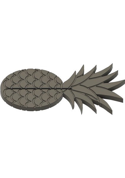 Ananas Diş Macunu Fışkırtısı (Sadece Plastik Aparattır) 3D indirimleri