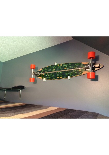Longboard/ Kaykay Duvar Montajı (Sadece Plastik Aparattır) 3D modelleri
