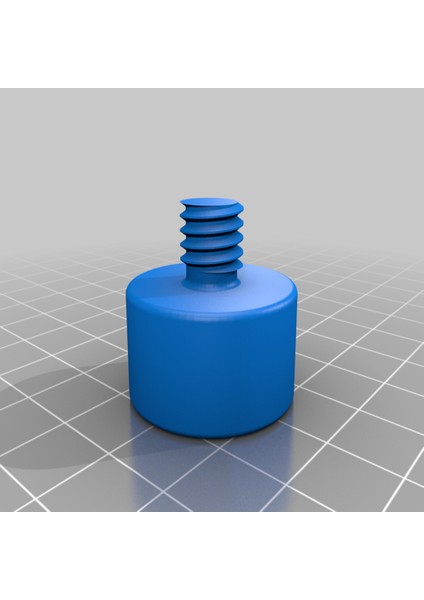 Mikrofondan Tripod Adaptör Plakası (1/4-20 Dişi Ila 3/8-16 Erkek) (Sadece Plastik Aparattır) 3D