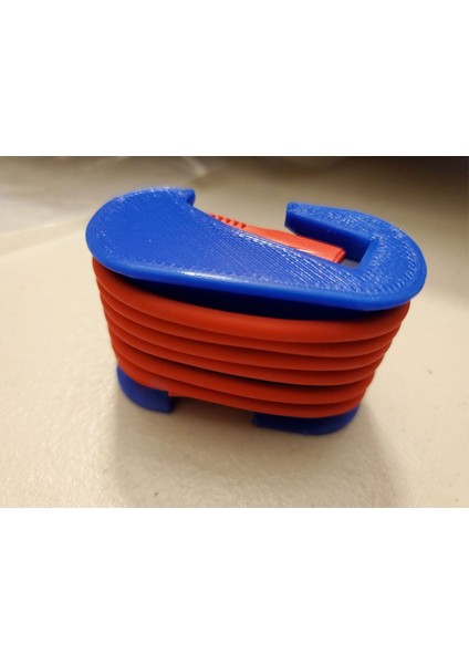 Pinecil Kırmızı Usb-C Kablosu İçin 1m Kablo Makarası (Yeni ve Geliştirilmiş Versiyon) (Sadece Plastik Aparattır) 3D modelleri