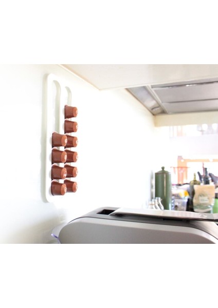 Abaküs | Nespresso Kahve Pod Rafı (Sadece Plastik Aparattır) 3D indirimleri