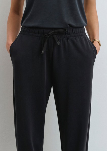 Sporty Lux Siyah TENCEL TM Modal Eşofman Altı 1010816-900