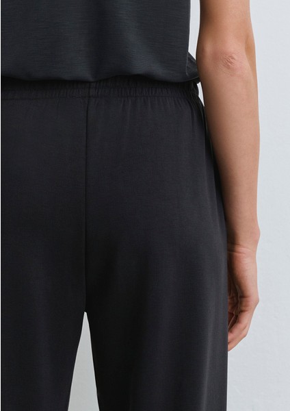 Sporty Lux Siyah TENCEL TM Modal Eşofman Altı 1010816-900