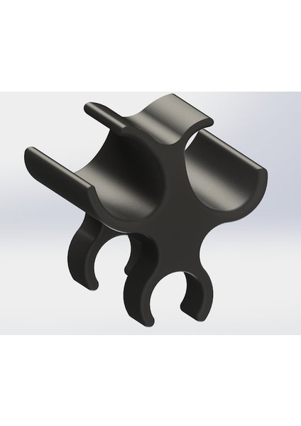 15 mm Dslr Video Rayları Için Çift Xlr Montaj Klibi (Sadece Plastik Aparattır!!!) 3D