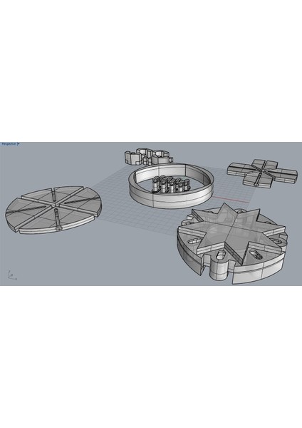 Genişletilebilir Katlanır Masa/kek Plakası/bardak Tutucu (Sadece Plastik Aparattır!!!) 3D modelleri