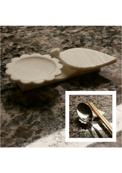 Yemek Çubukları ve Kaşık Dinlenmesi (Sadece Plastik Aparattır!!!) 3D