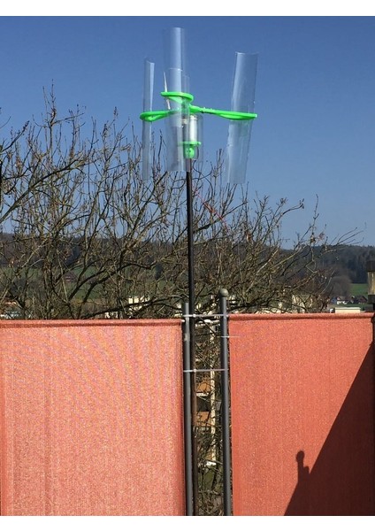 Modifiye Dikey Eksen Rüzgar Türbini (1/4 "motor Mili) (Sadece Plastik Aparattır!!!) 3D modelleri