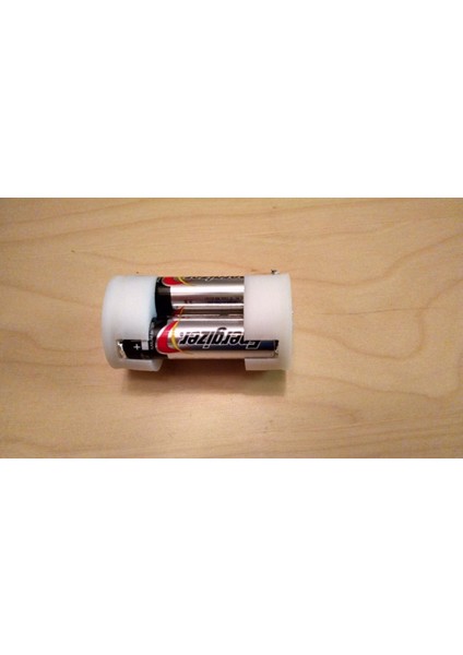 3x Aa Ila D Pil Adaptörü (Lehimleme Gerekmez) (Sadece Plastik Aparattır!!!) 3D