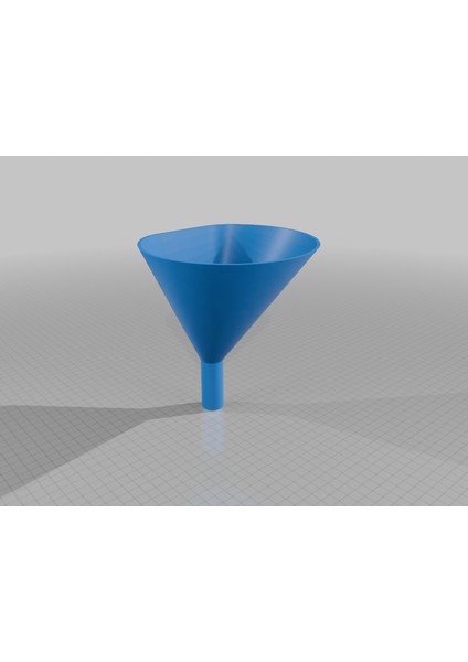 Bir Düz Taraflı Basit Huni (Sadece Plastik Aparattır!!!) 3D