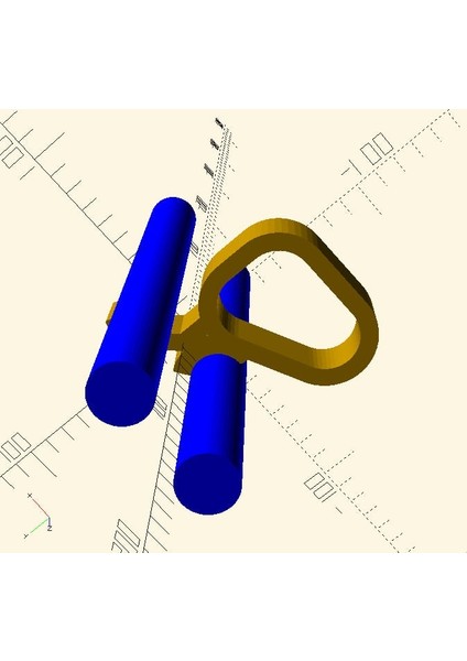 Saç Kurutma Makinesi Için Banyo Radyatör Askısı - Parametreli - Openscad (Sadece Plastik Aparattır!!!) 3D modelleri