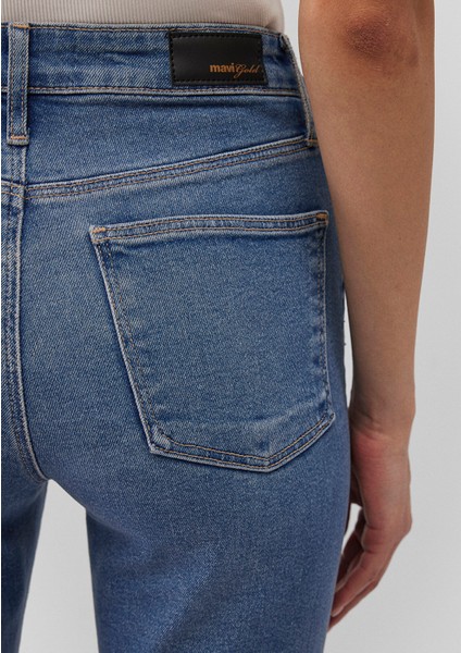 Cindy Gold Shape Koyu Mavi Jean Pantolon 100277-87897