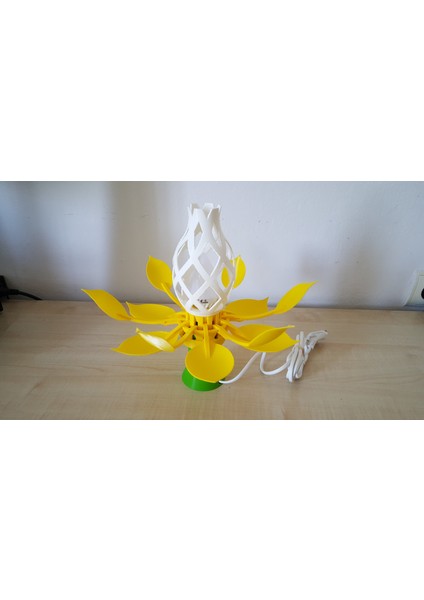 E14 Ampul Için Çiçek Açan Lamba - Sürüm A (Sadece Plastik Aparattır!!!) 3D indirimleri