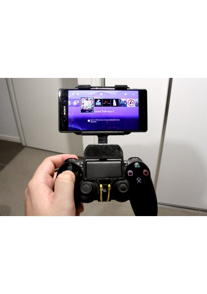 Sony Xperia Z3 Mount Playstation Için Dualshock 4 (Sadece Plastik Aparattır!!!) 3D