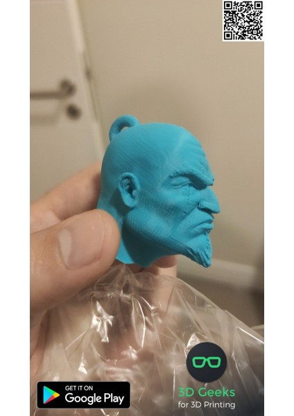 God Of War Kratos Head Anahtar (Sadece Plastik Aparattır) 3D indirimleri