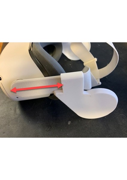 Oculus Quest 2 Ses Amplifikatörü (Kol Montajı) (Sadece Plastik Aparattır!!!) 3D