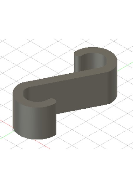Duş Caddy Kancası (Sadece Plastik Aparattır!!!) 3D