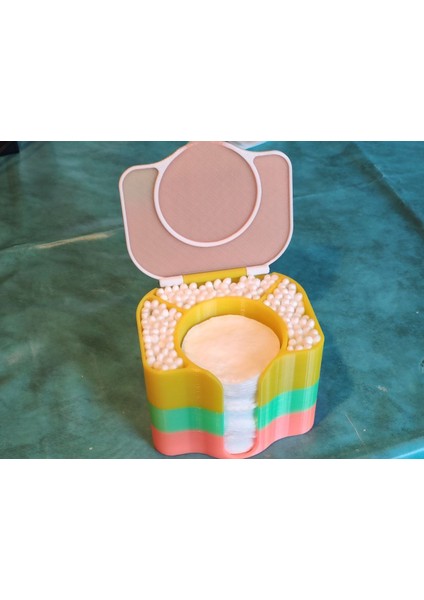 Qtıp ve Pamuk Disk Dağıtıcı Tutucu (Sadece Plastik Aparattır) 3D fiyatları