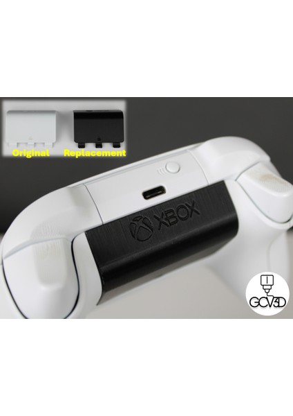Xbox Serisi Kumanda Pil Kapağı (Sadece Plastik Aparattır!!!) 3D