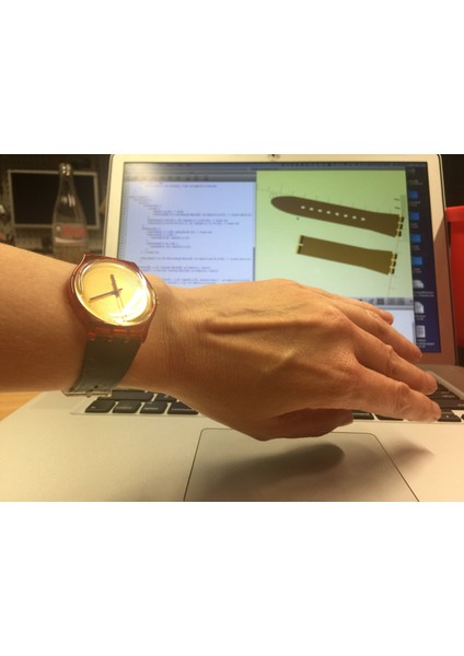 Swatch Mükemmel Uyumlu 17MM Esnek Bileklik (Izle Kayışı) (Sadece Plastik Aparattır!!!) 3D modelleri