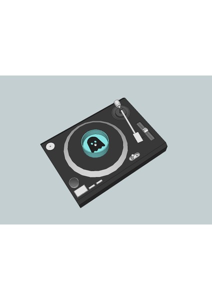 Hayalet Vinil Mücadelesi Turntable Can Tutucu (Sadece Plastik Aparattır!!!) 3D fiyatları