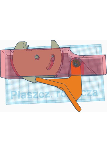 Yuvarlanan Somun Tatar Yayı Mekanizması (Sadece Plastik Aparattır!!!) 3D