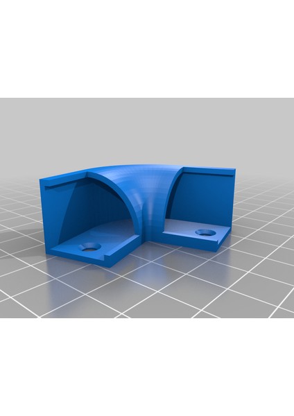 LED Şerit Profili Köşesi (Sadece Plastik Aparattır!!!) 3D