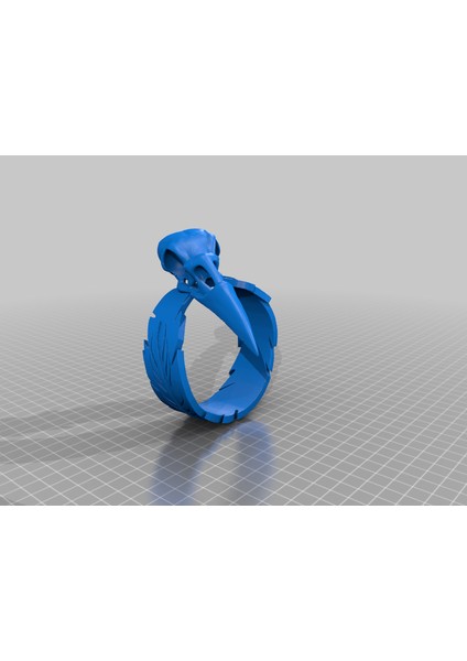 Kuzgun Yüzük / Karga Yüzüğü / Kuş Kafatası Yüzüğü (Sadece Plastik Aparattır!!!) 3D fiyatları