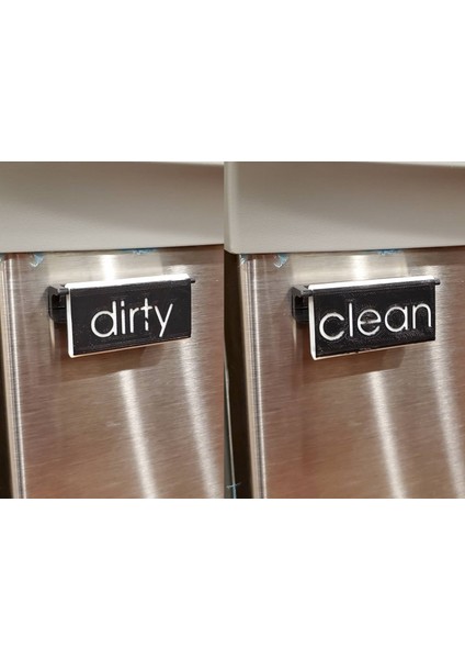 Bulaşık Makinesi Temiz/kirli Flip Işareti (Sadece Plastik Aparattır!!!) 3D fiyatları