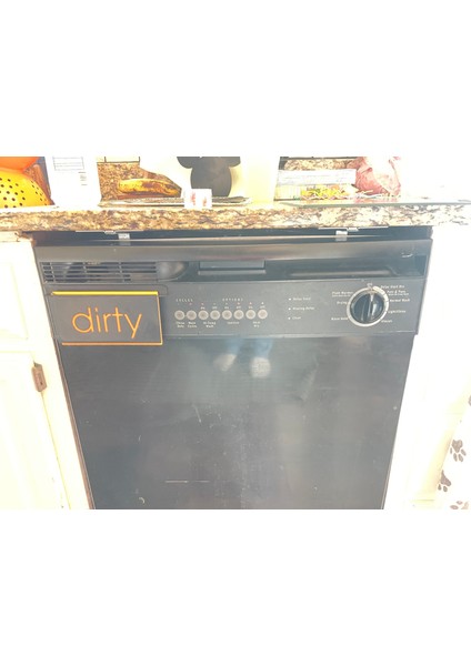Bulaşık Makinesi Temiz/kirli Flip Işareti (Sadece Plastik Aparattır!!!) 3D indirimleri